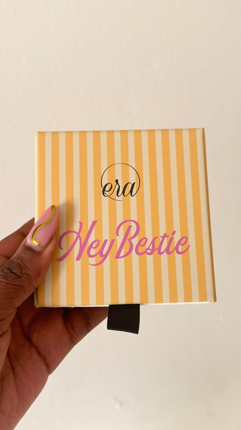 Customer photo review of Gold Precious Era Logo Hoops