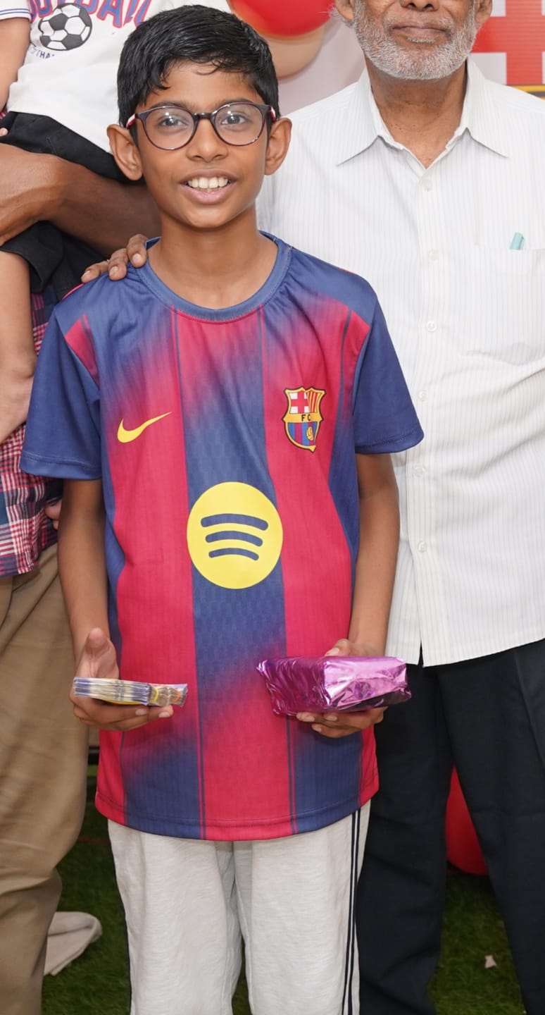 Customer photo review of Kids Future Champion Jersey – Name & Number Print