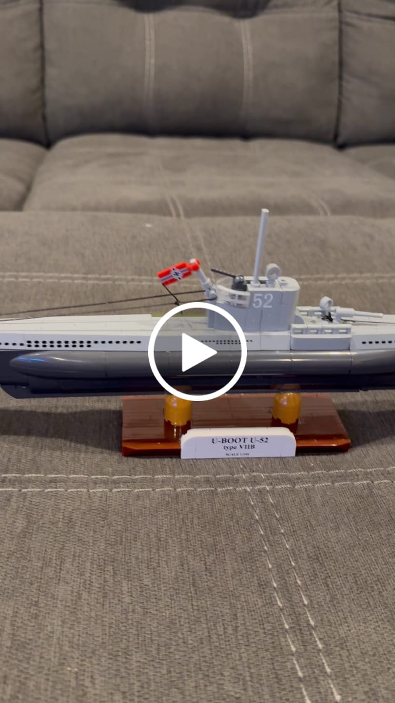 Customer video review of COBI U-Boot U-52 (Type VIIB) Submarine : Set #4852