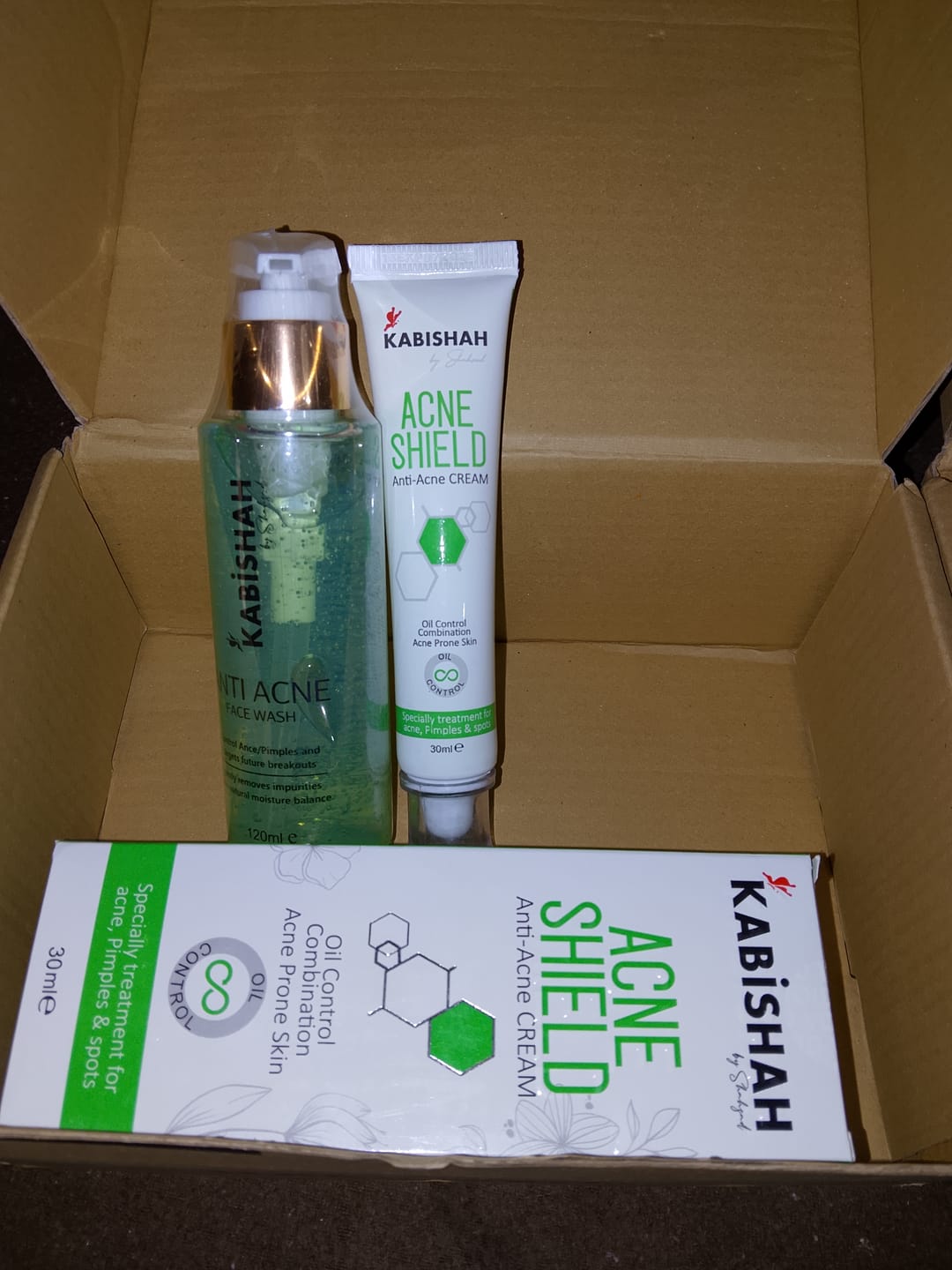Customer photo review of Anti Acne Bundle