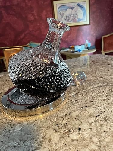Customer photo review of WineSpinner™ Luxury Rotating Decanter