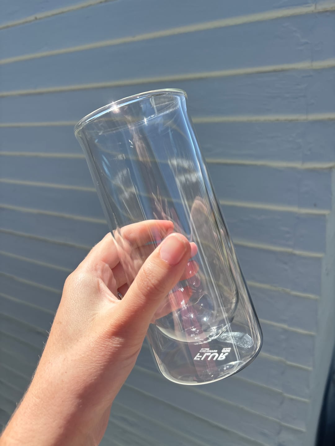 Customer photo review of FLUR Iced Coffee Glasses