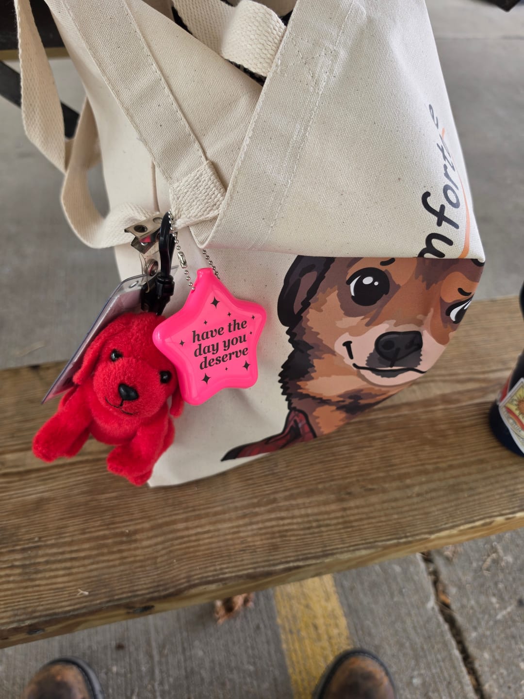 Customer photo review of Have The Day You Deserve Rubber Star Coin Purse