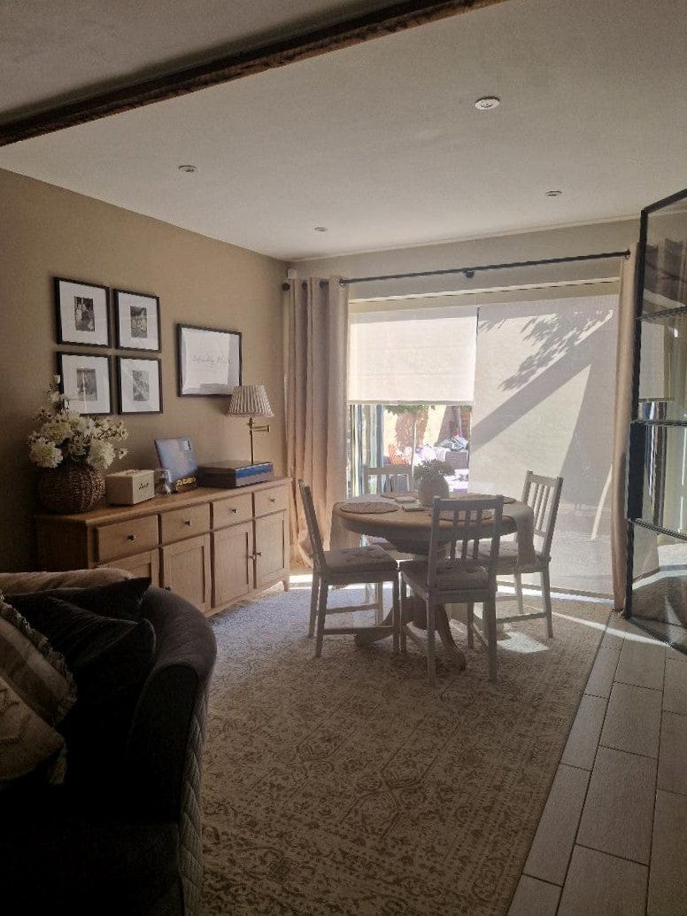 Customer photo review of Burlap Screen View Light Filtering Roller Shades