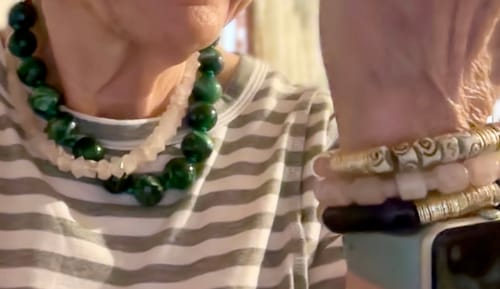 Customer photo review of Rosewood Necklace