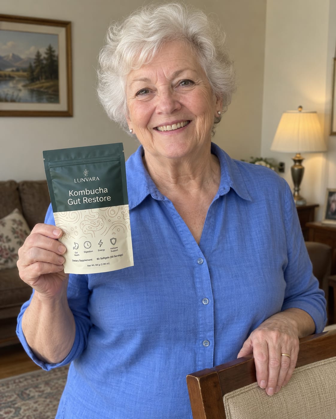Customer photo review of Kombucha Gut Restore Softgels
