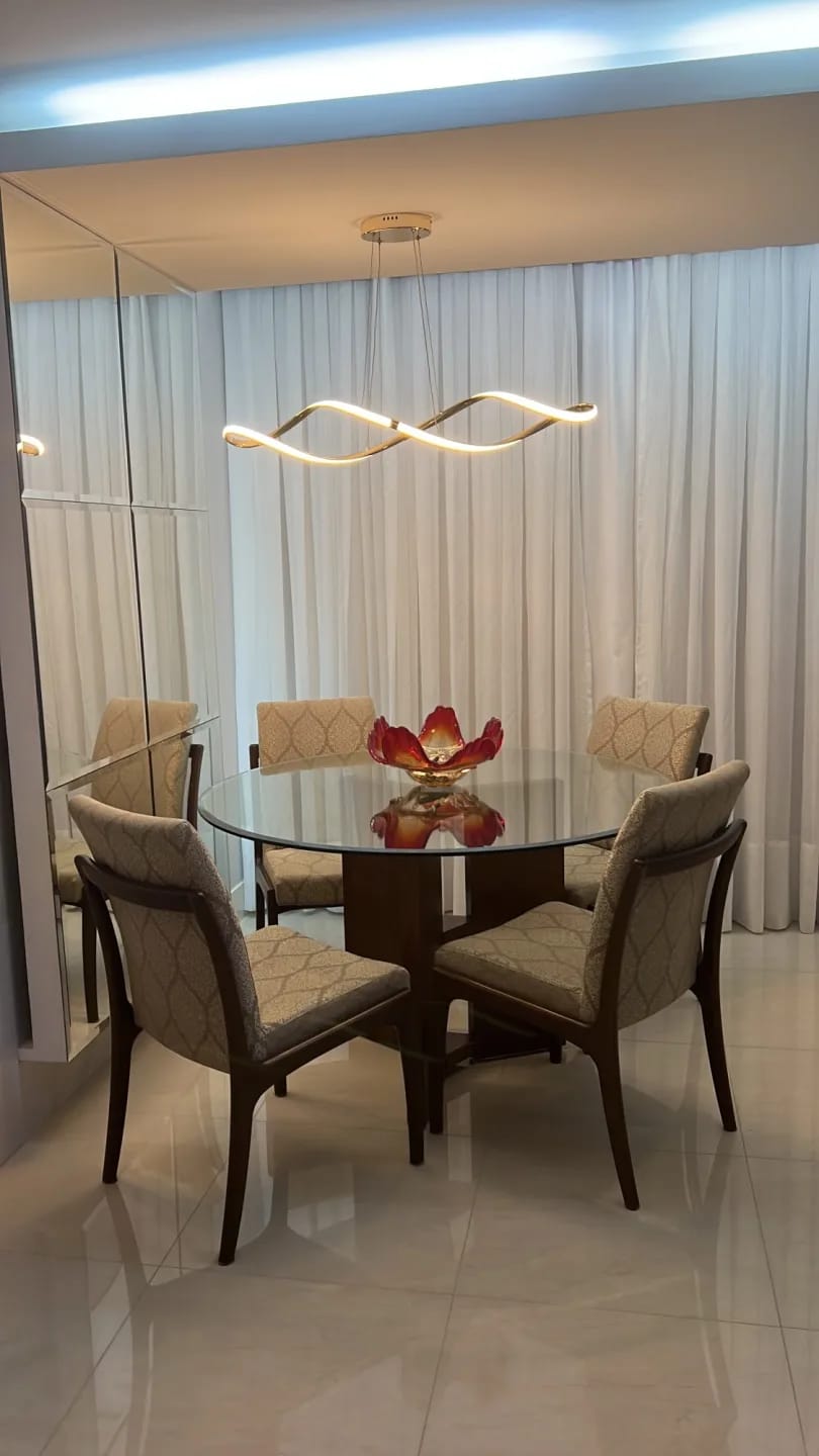 Customer photo review of Gold Chandelier for Bedroom, Twisted Wave Design, 100 cm