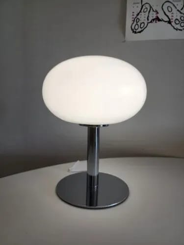 Customer photo review of Pink Glass Table Lamp for Bedside, Iron Base, 22 × 29 cm