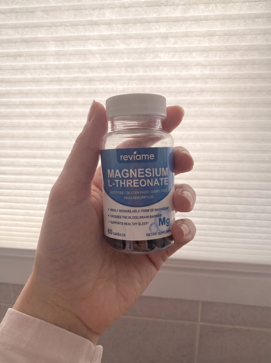 Customer photo review of Magnesium L-Threonate 1000mg Magtein® Capsules