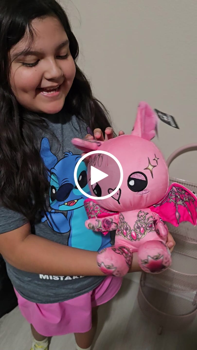 Customer video review of Rosie the Bat Plushie