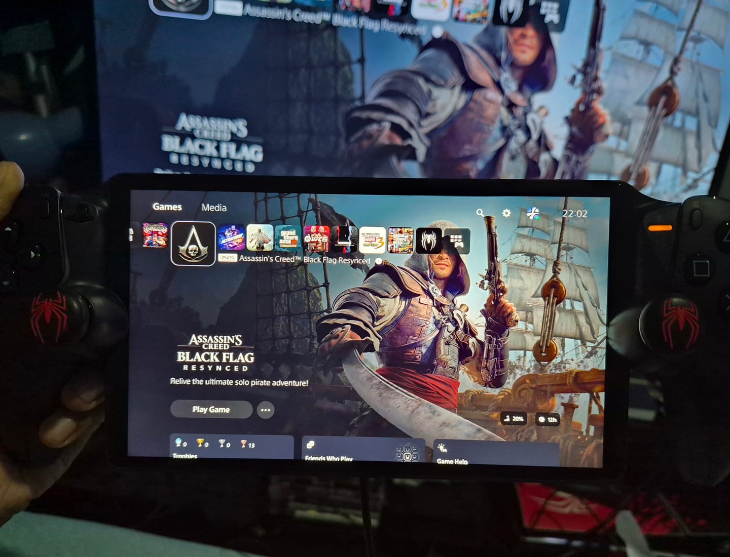 Customer photo review of PlayStation Portal Remote Player - Midnight Black + Rigid Carry Pouch