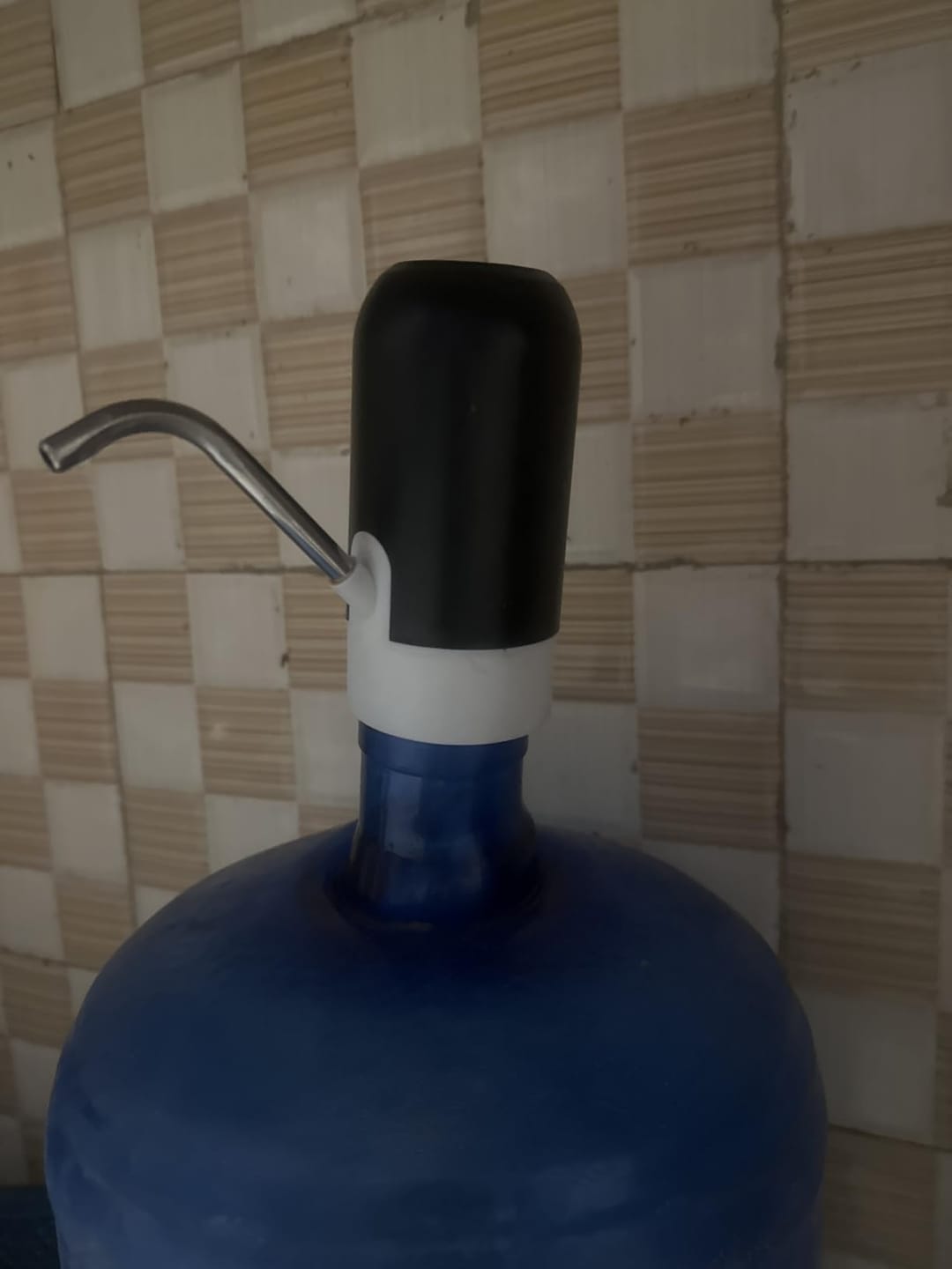 Customer photo review of Automatic Wireless Water Can Dispenser Pump