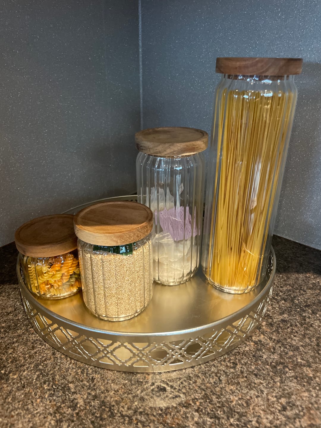 Customer photo review of Glasskrukke med akasielokk 1 liter