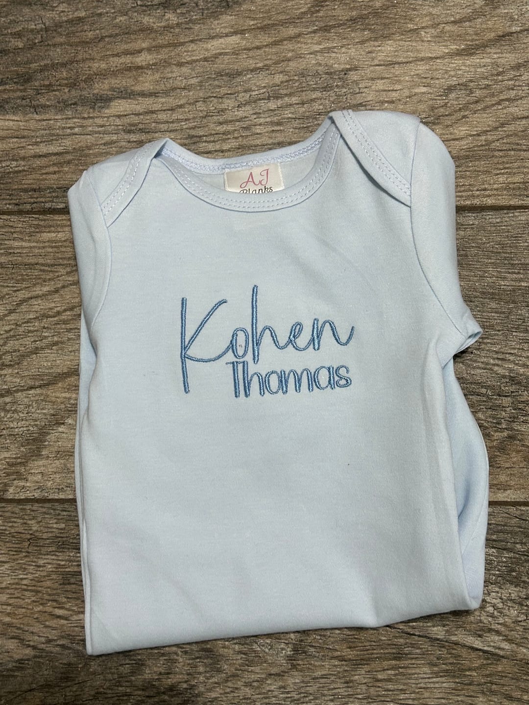 Customer photo review of Unisex Baby Gown with Hidden Zipper