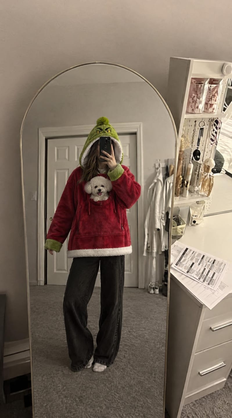 Customer photo review of GrumpNest™ CuddleCarry Hoodie
