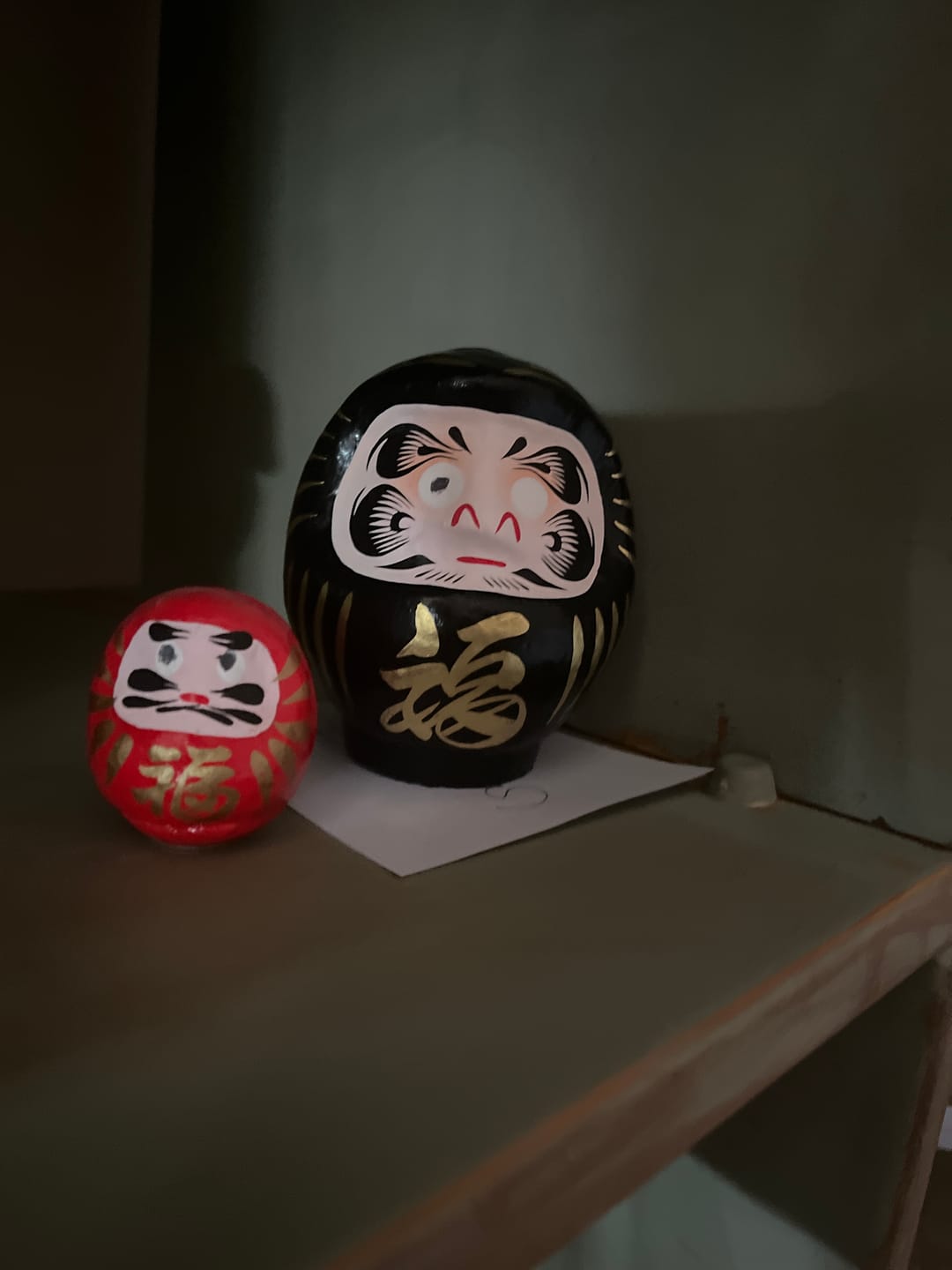 Customer photo review of Daruma giapponese nera - da 9 a 15 cm