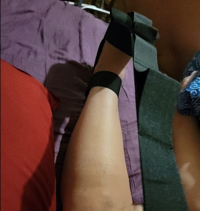 Customer photo review of Relieve Pain In 14 days with the Helvoro Stretching Strap