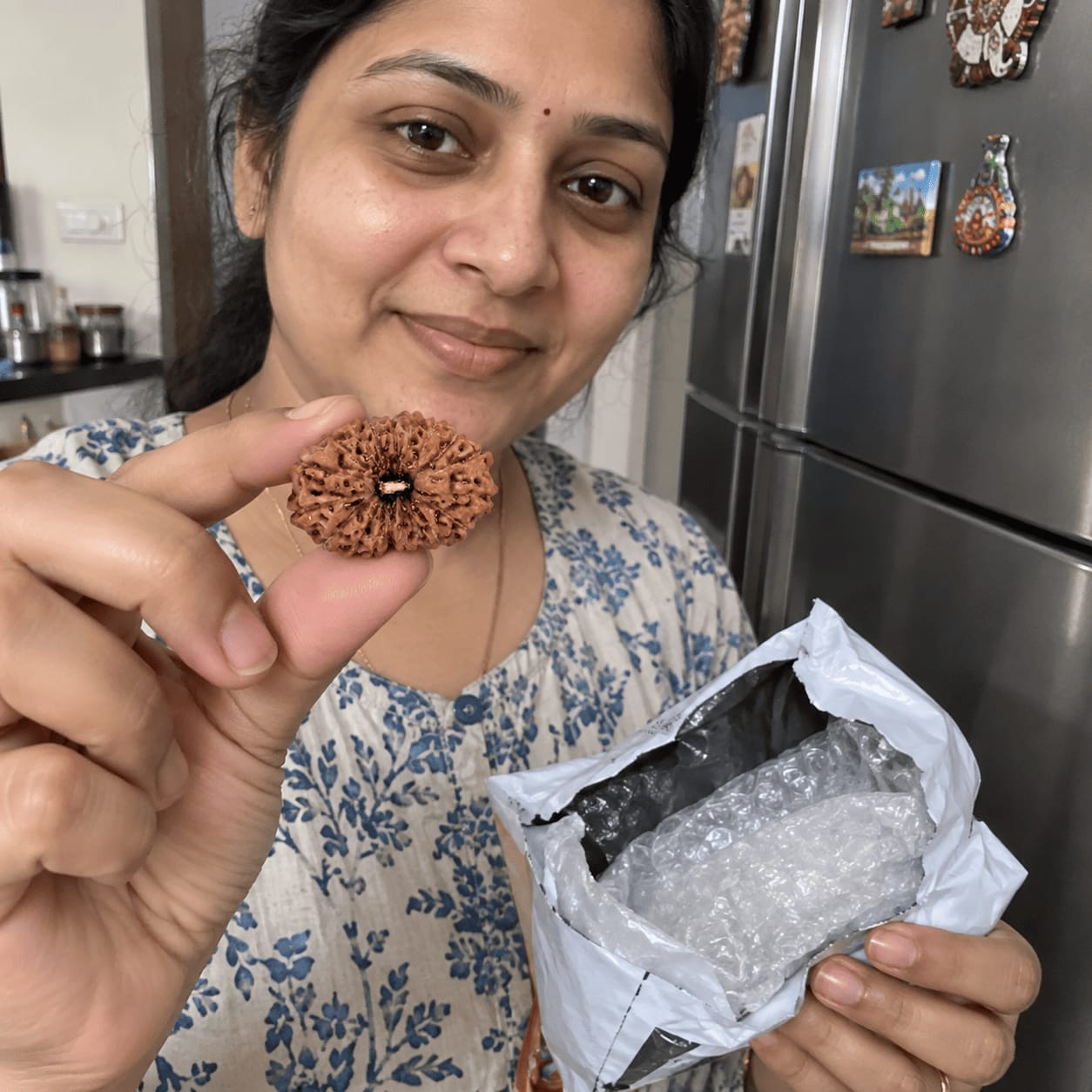 Customer photo review of Original 17 Mukhi Rudraksha (Nepali)