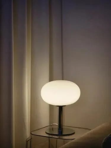 Customer photo review of Pink Glass Table Lamp for Bedside, Iron Base, 22 × 29 cm