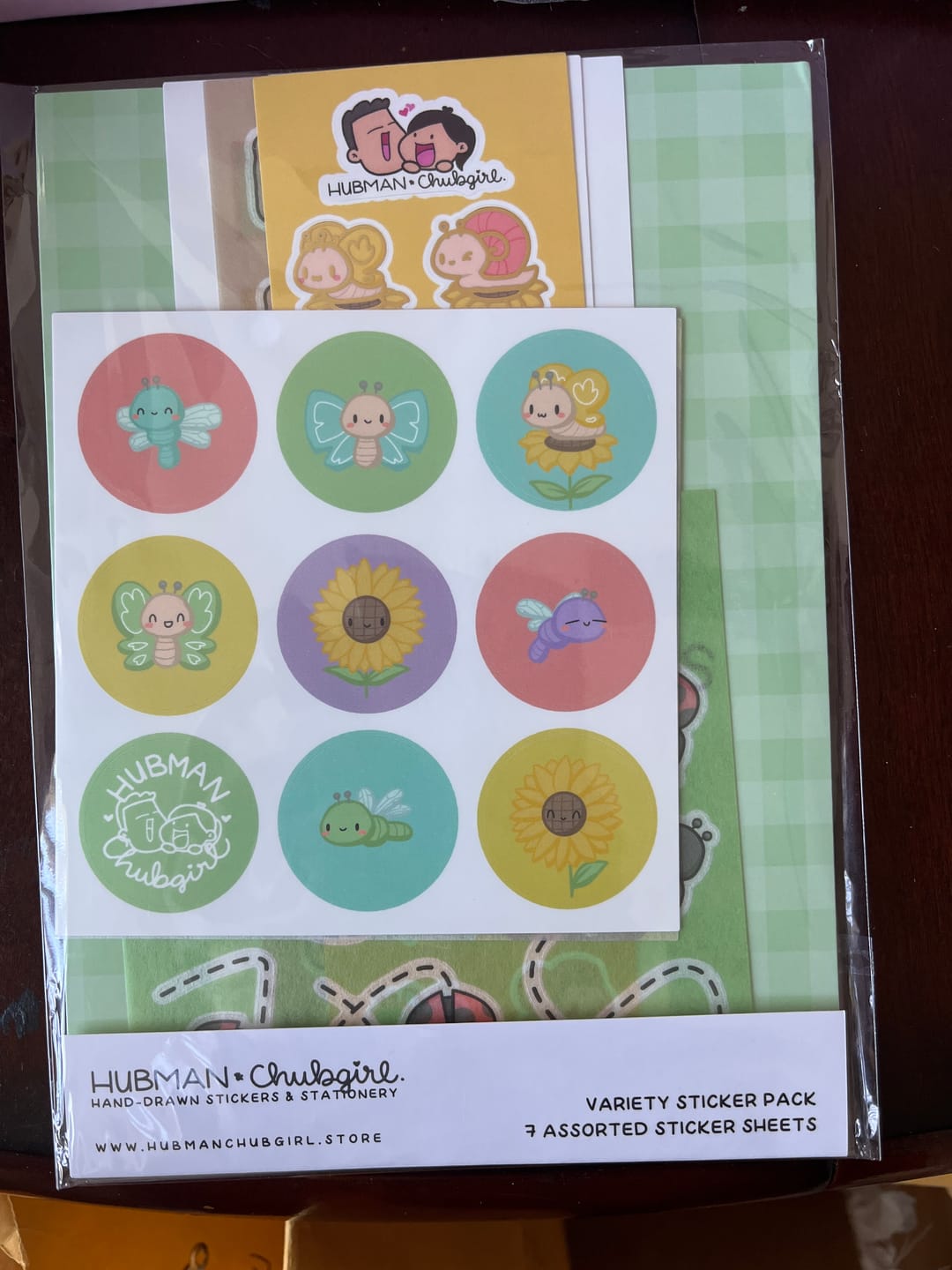 Customer photo review of Sunflower Critters Variety Sticker Pack