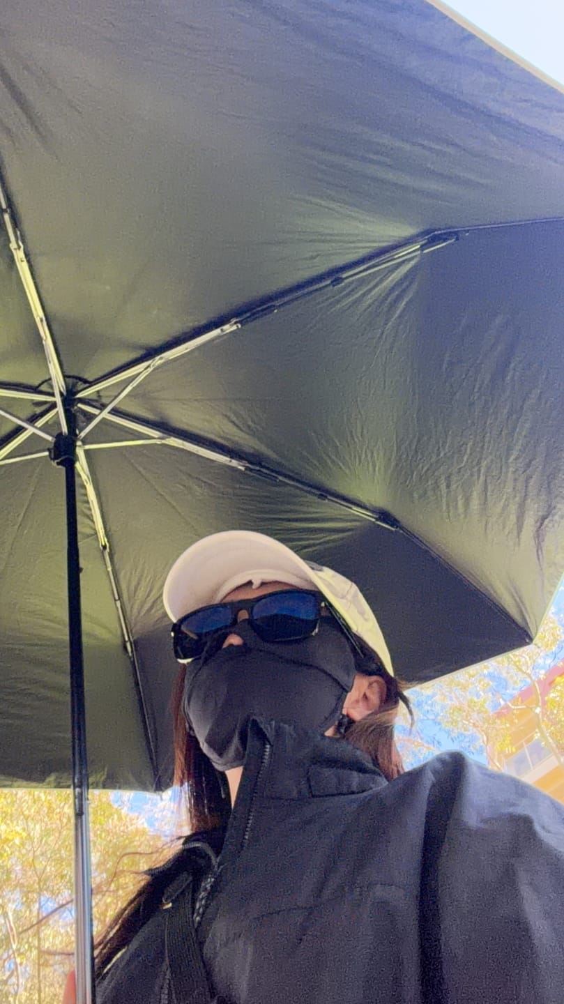 Customer photo review of Apex Canthus Protection Mask Unisex UPF50+