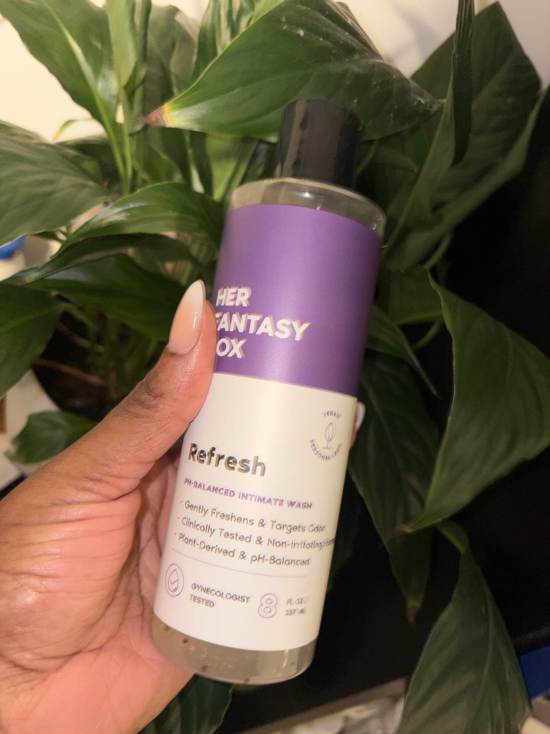 Customer photo review of Refresh Plant Based Intimate Body Wash for Women - pH Balancing