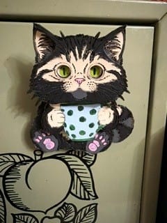 Customer photo review of 10 Cats Dogs Fridge Magnet Laser Cut SVG