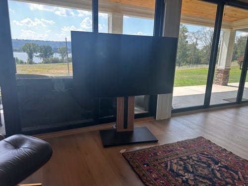 Customer photo review of Outdoor TV Stand Zen Collection
