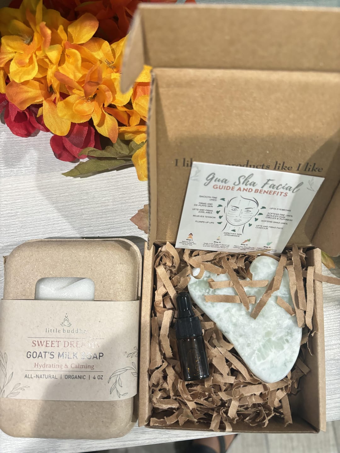 Customer photo review of Jade Gua Sha Kit