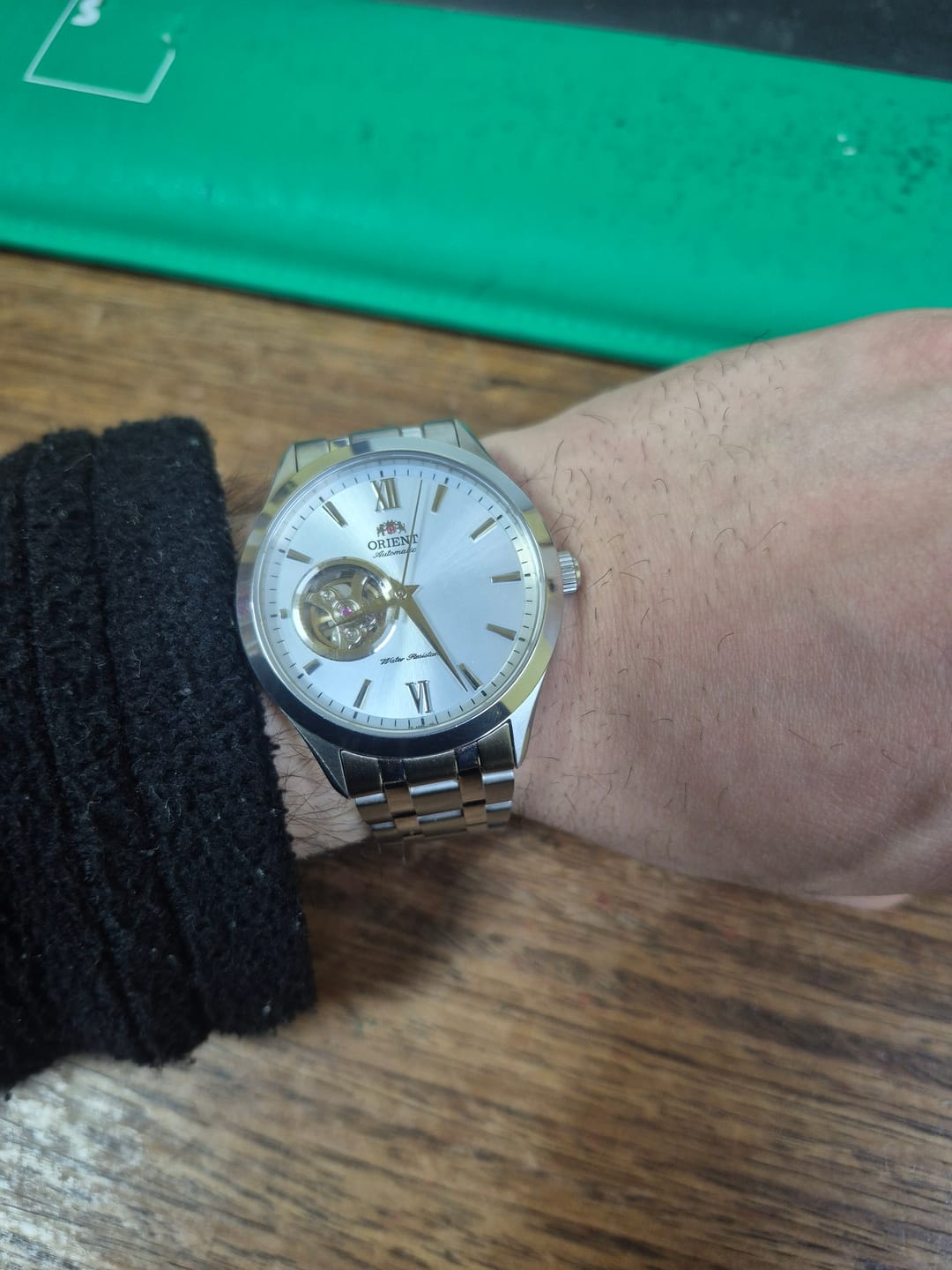 Customer photo review of Reloj Orient Golden Eye II TAG03001W Automático Open Heart 38,5 mm