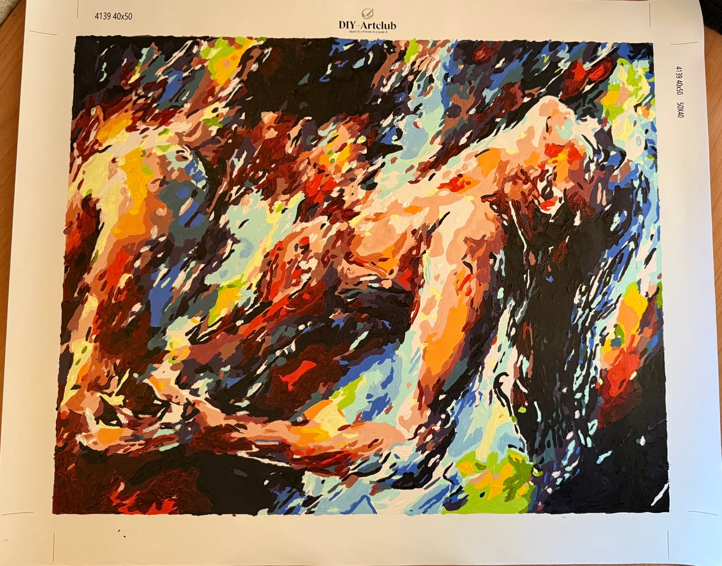 Customer photo review of Two Lovers | Paint by Numbers