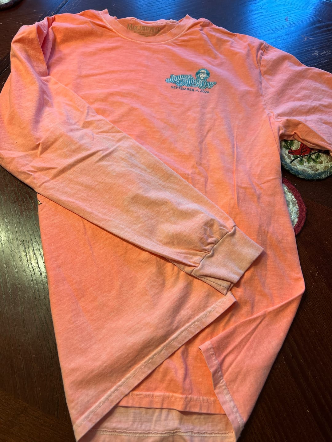 Customer photo review of 2026 Jimmy Buffett Day Scene Long Sleeve T-Shirt