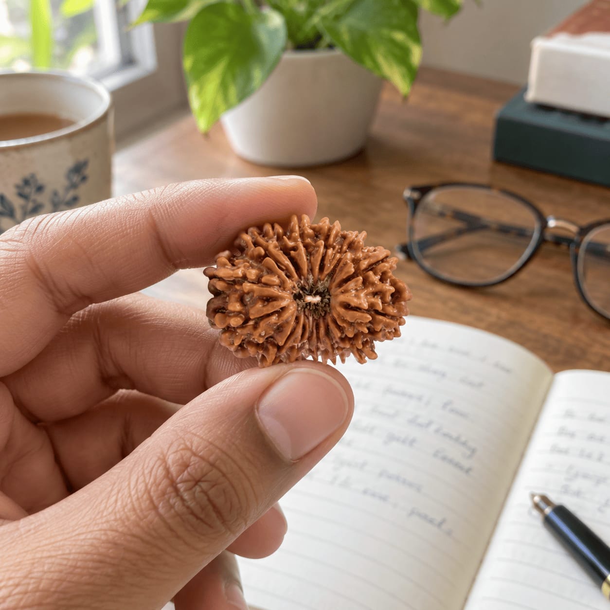 Customer photo review of Original 15 Mukhi Rudraksha (Nepali)
