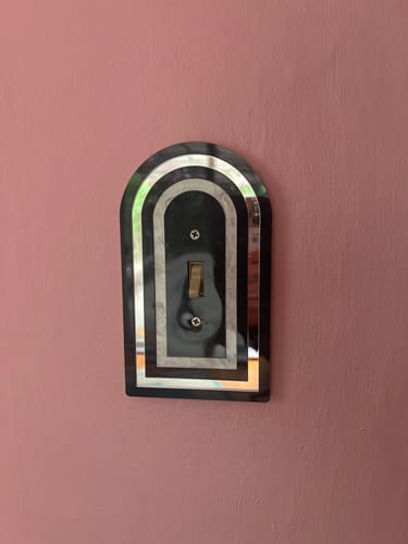 Customer photo review of Layered Archway Light Switch Cover