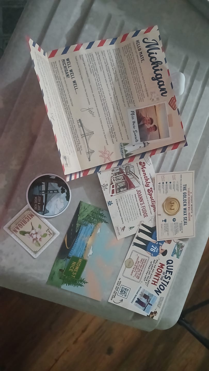 Customer photo review of Josh & Jase Mail Club