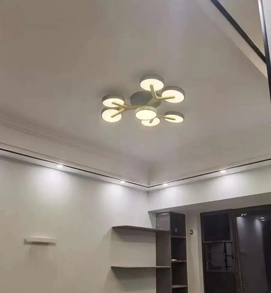 Customer photo review of Green Ceiling Light for Living Room, 3-Head Cluster, 55 cm
