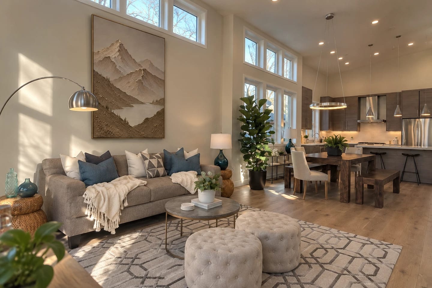 Customer photo review of Textured & Impasto Art｜Desert Mountain Lake