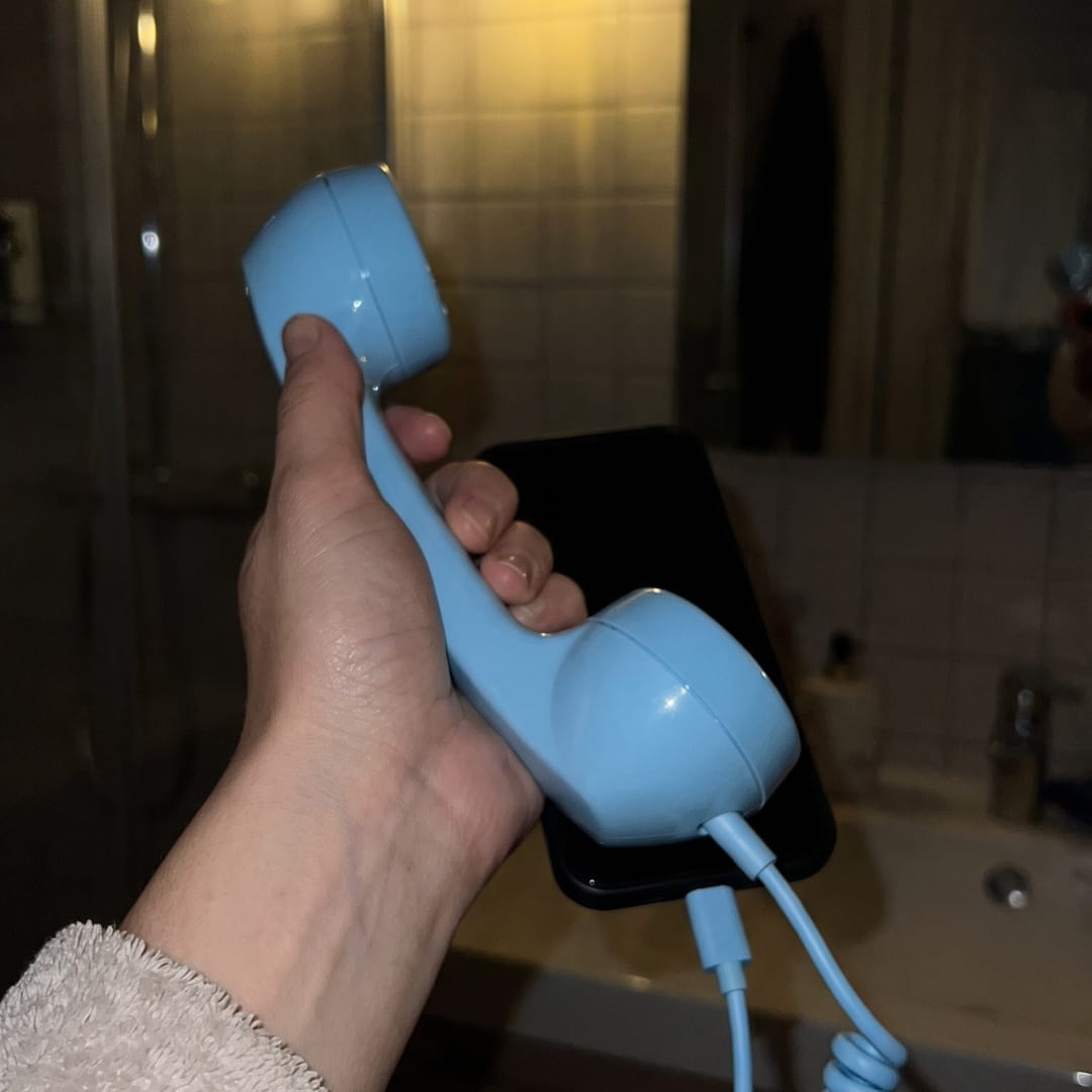 Customer photo review of Telefono Retro Senza Fili