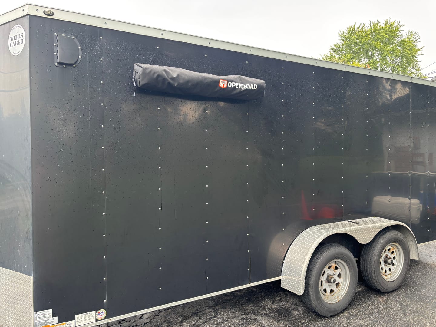 Customer photo review of OPENROAD Quick-Open Overland Shower/Privacy Awning V2