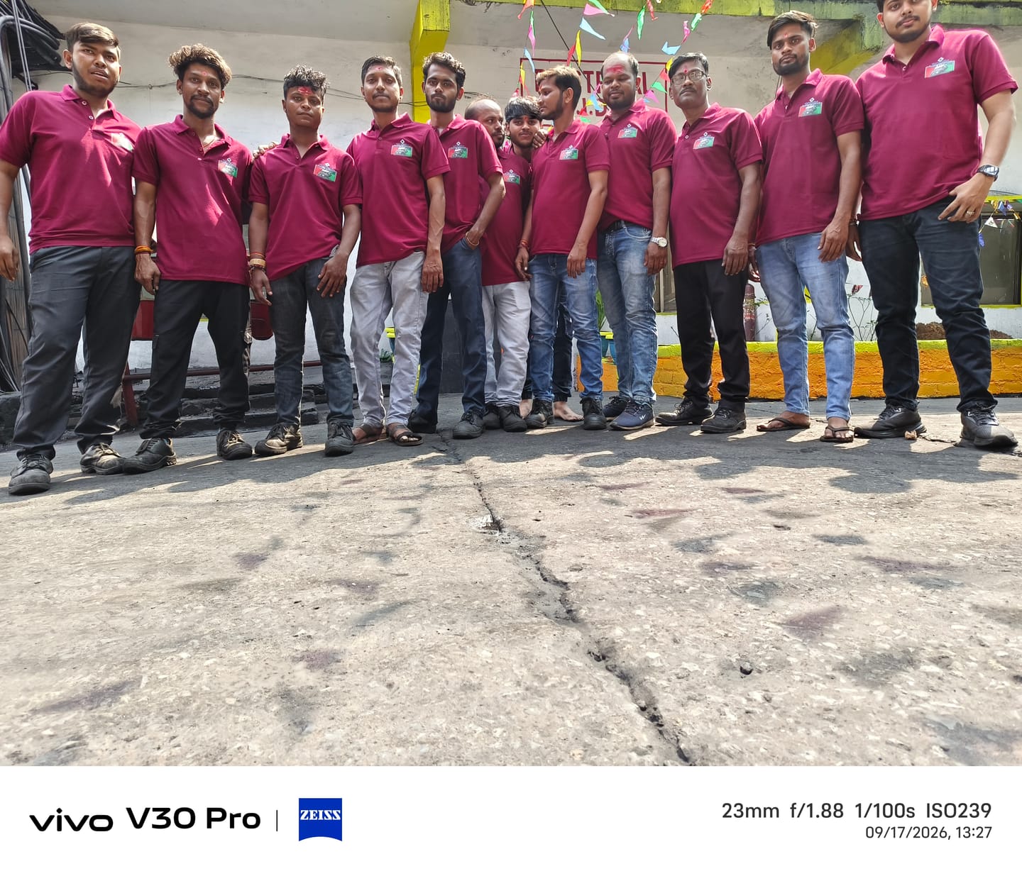Customer photo review of Customized Polo T-Shirt With Your Company Logo | Order Logo Printed Tees | PrintMine.in