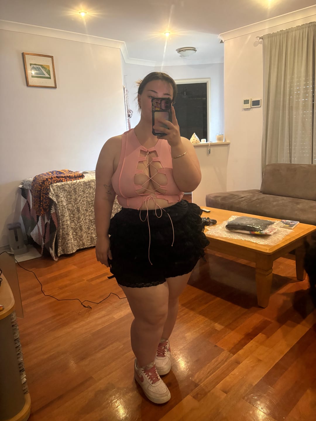 Customer photo review of Black Bloomers