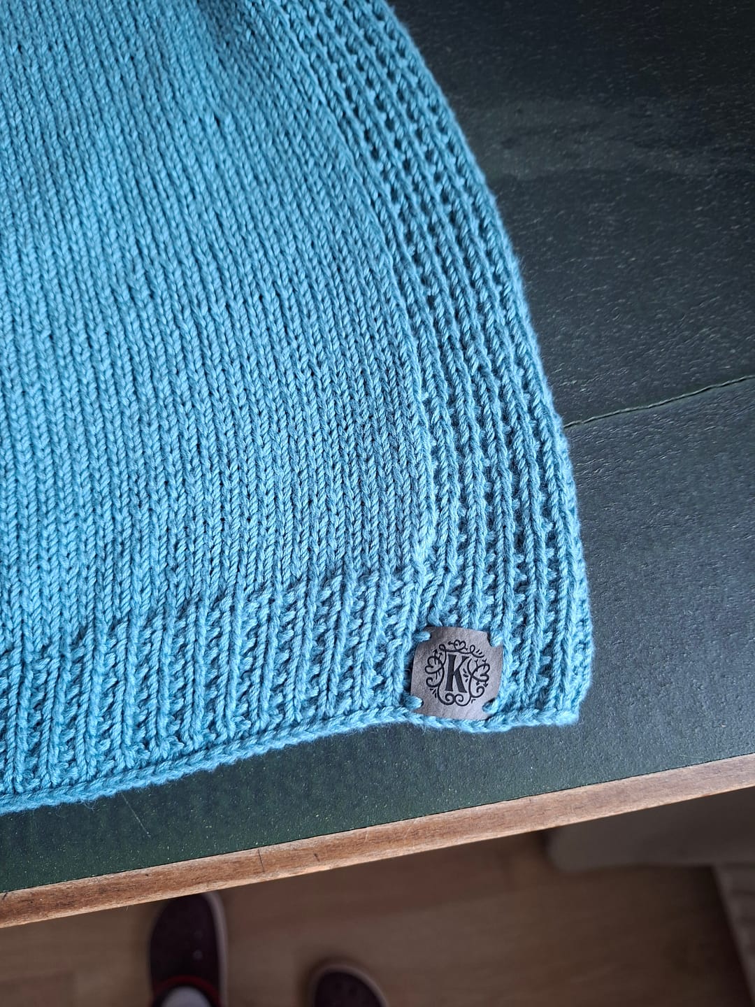 Customer photo review of Kunstleder-Labels mit Monogramm, verschiedene Formate und Farben