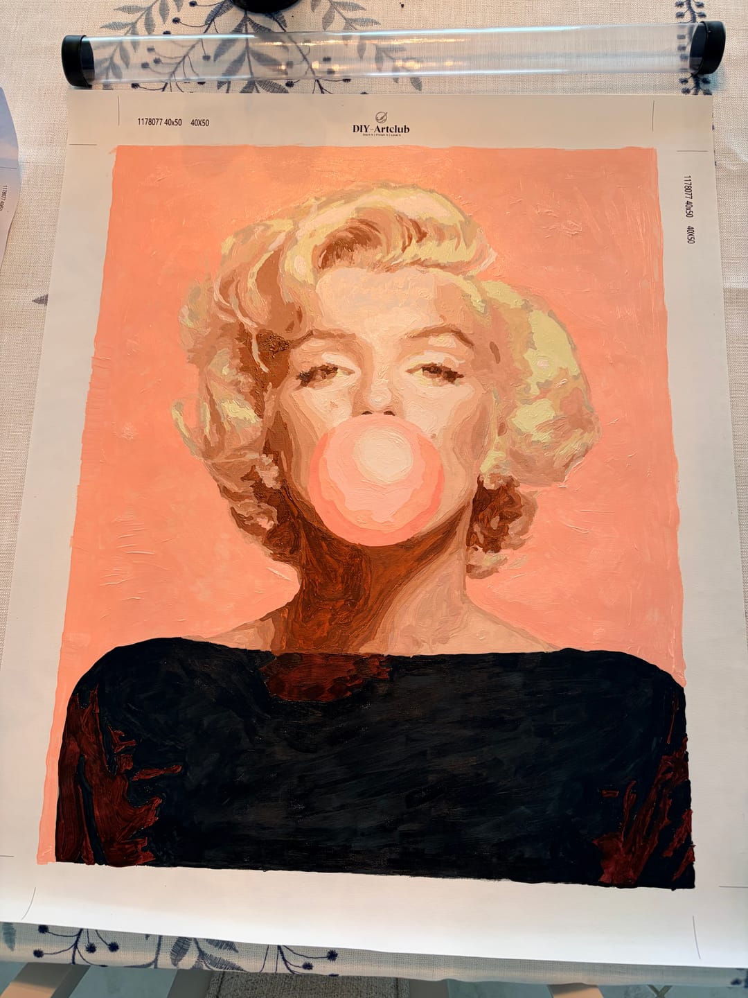 Customer photo review of Marilyn Monroe | Paint by Number