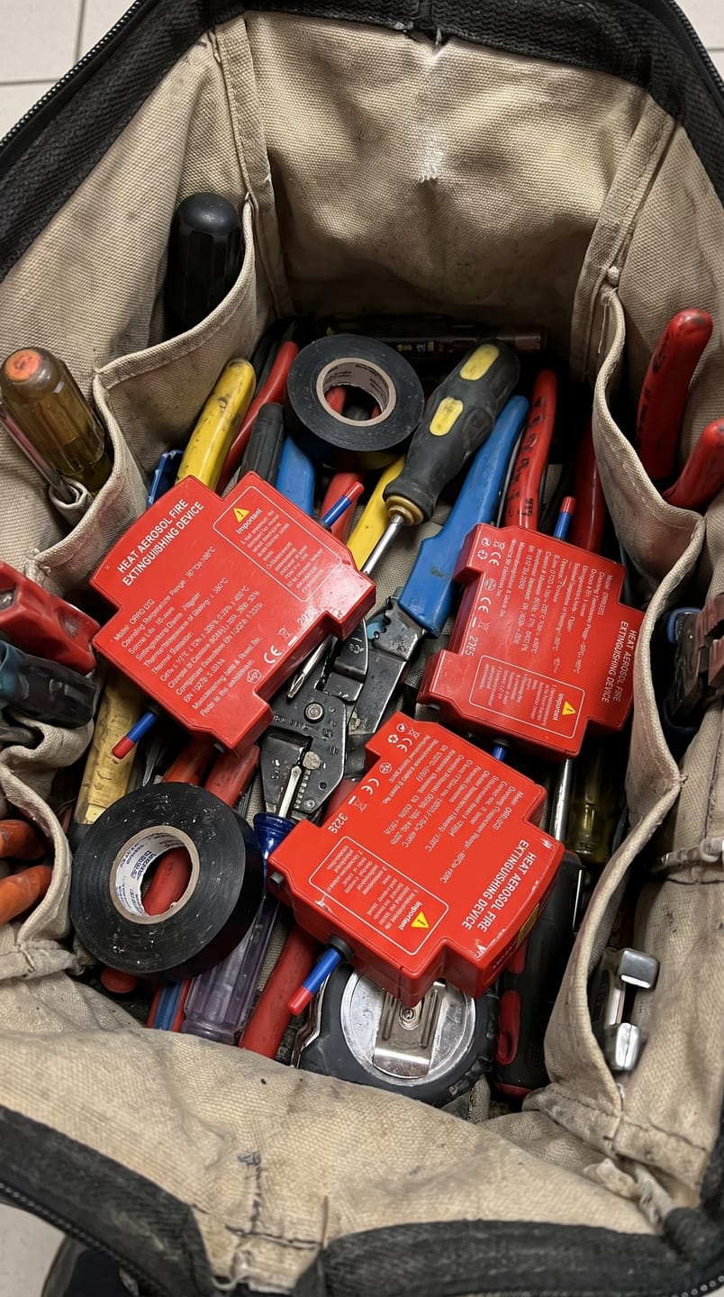 Customer photo review of NovaCare™ Fire Guard — Automatic Fire Suppression Device