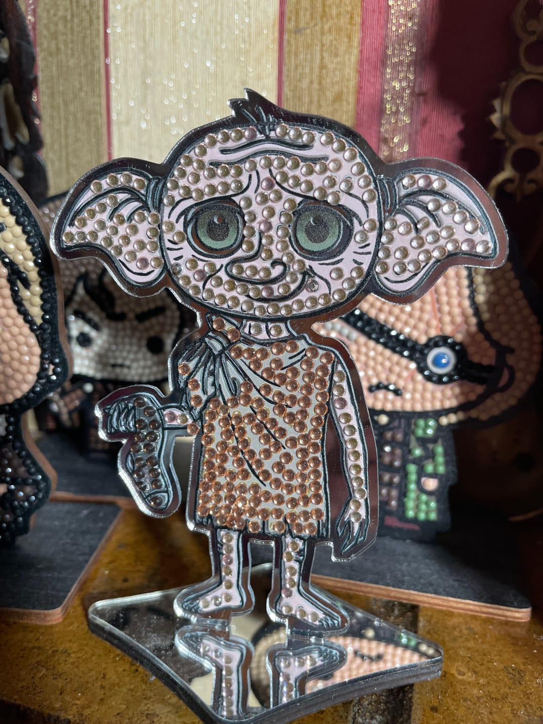 Customer photo review of Dobby Crystal Art Mirror Buddies Kit Harry Potter
