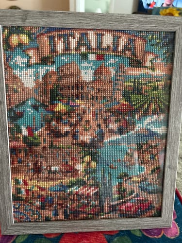 Customer photo review of Italy Iconic Journey (Diamond Painting)