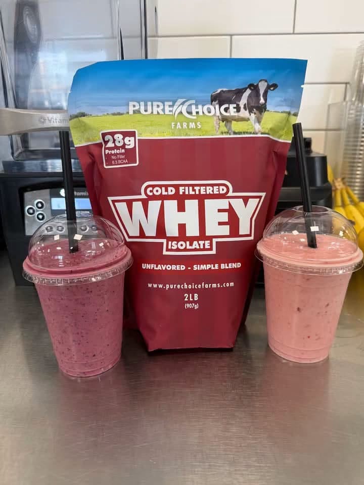 Customer photo review of Whey Protein Isolate Unflavored