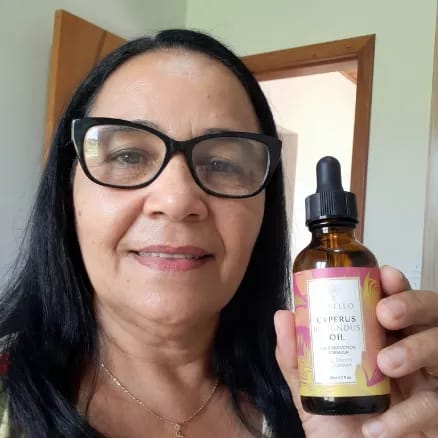 Customer photo review of Aceite Reductor del Vello con Cyperus Rotundus