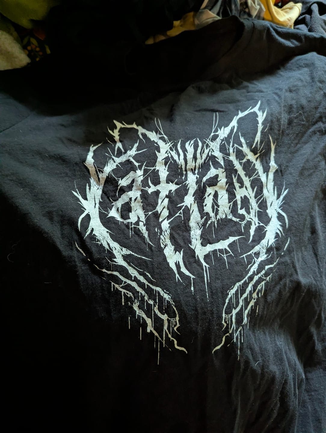 Customer photo review of Metal Cat Lady Tee