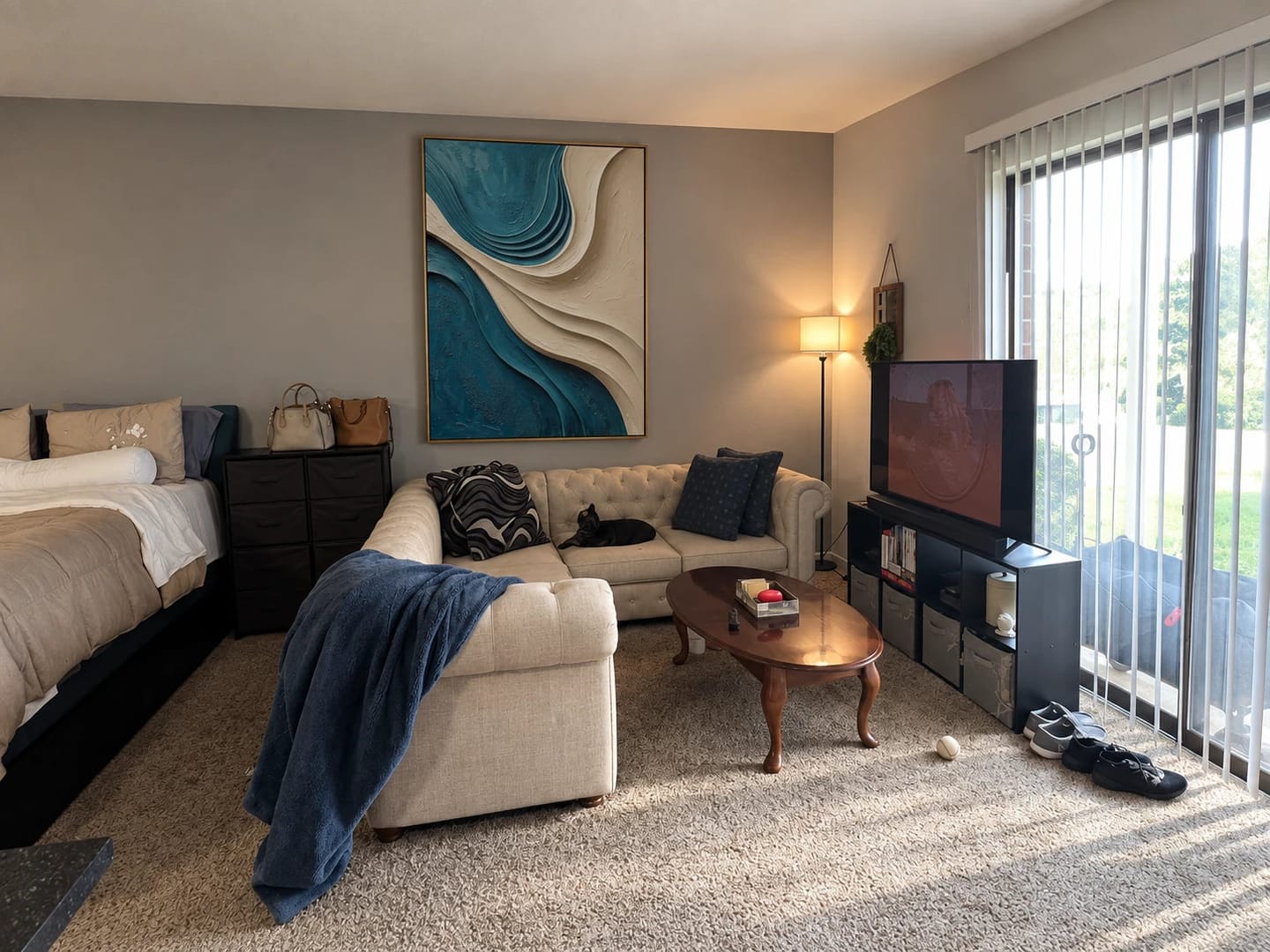 Customer photo review of Textured & Impasto Art｜Ocean Shadow Waves-1